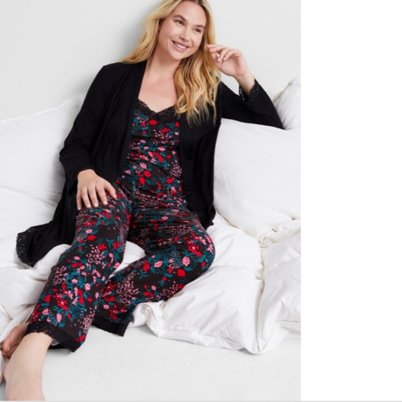 State of Day Women's Lace-Trim Camisole Pajama Set,Wispy Gard NWT - Picture 1 of 4